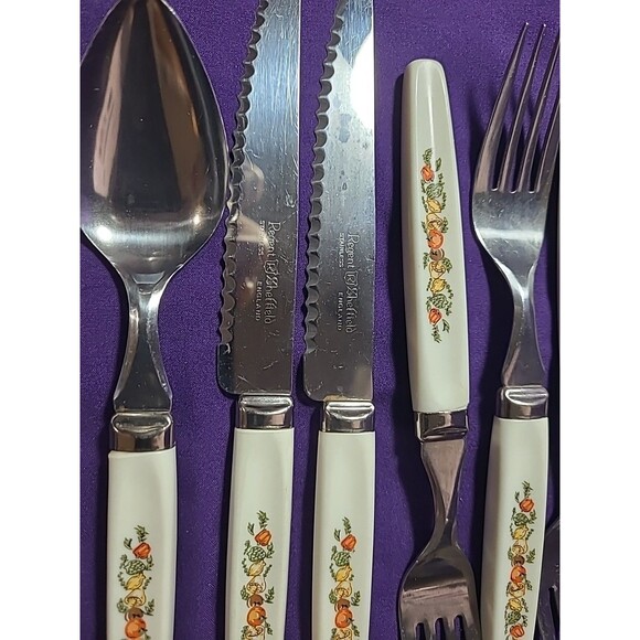 Vintage Lot of 23 Corelle Spice Of Life Flatware Spoons, Knives & Forks - Picture 2 of 8